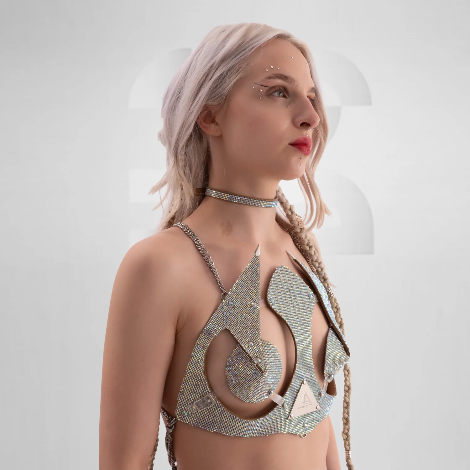 Avantgarde Rhinestones Bra - Image 4