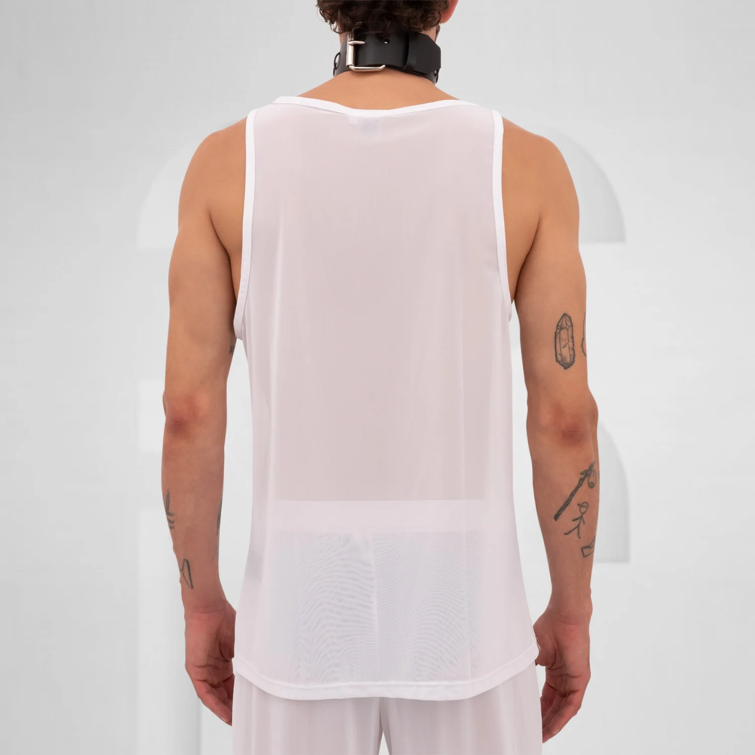 Basic Mesh Tanktop White - Image 6