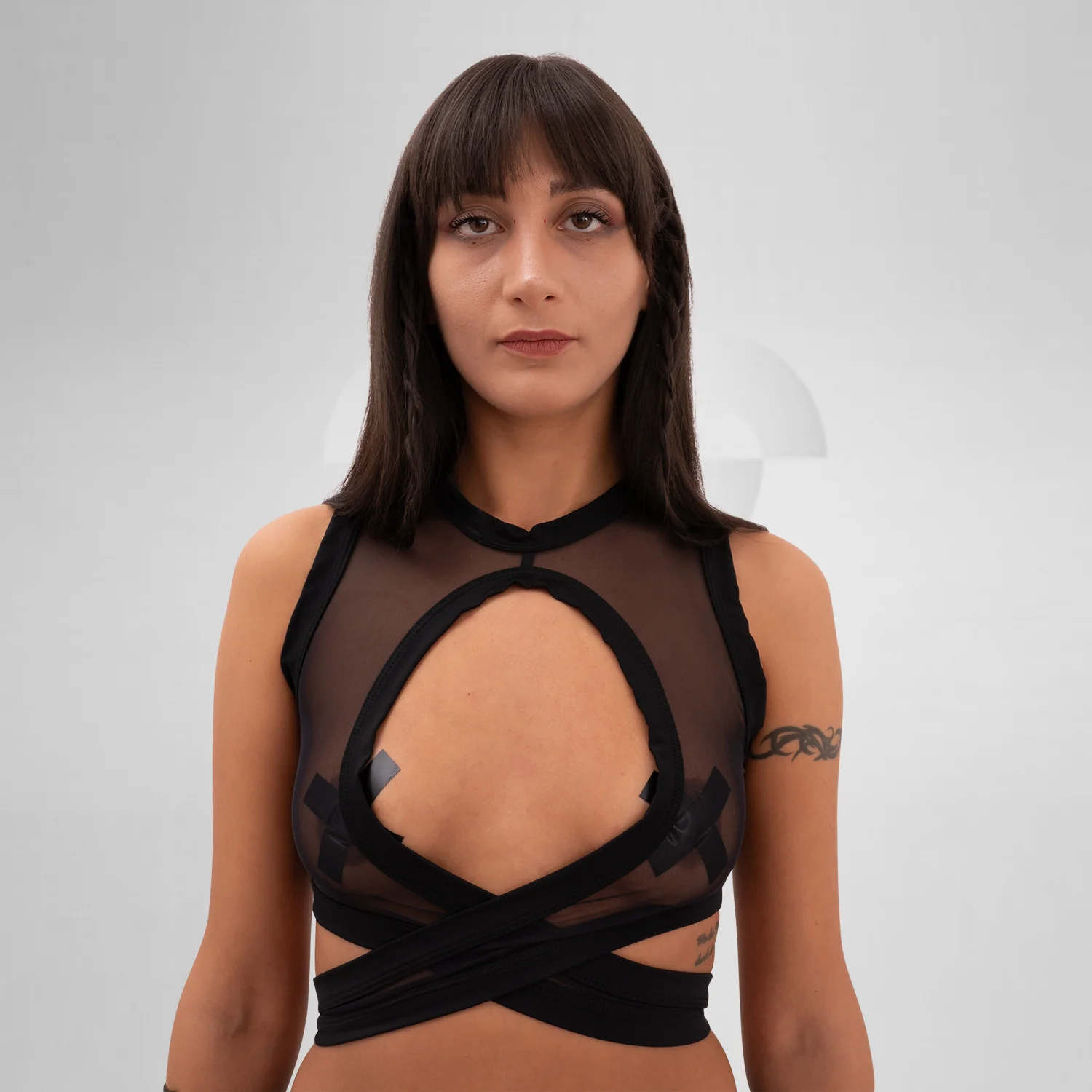 Bound Gender-Neutral Mesh Top - Image 3