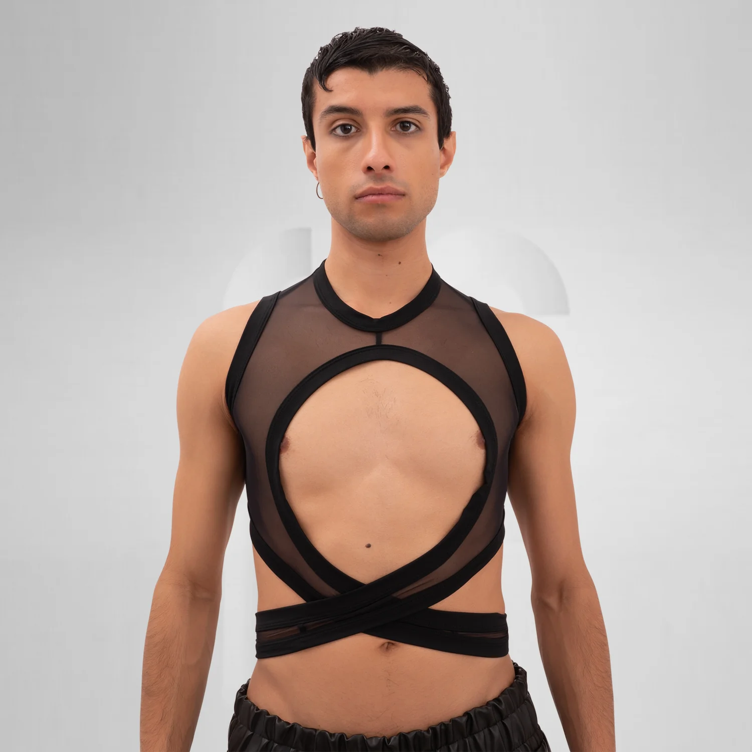 Bound Gender-Neutral Mesh Top - Image 4