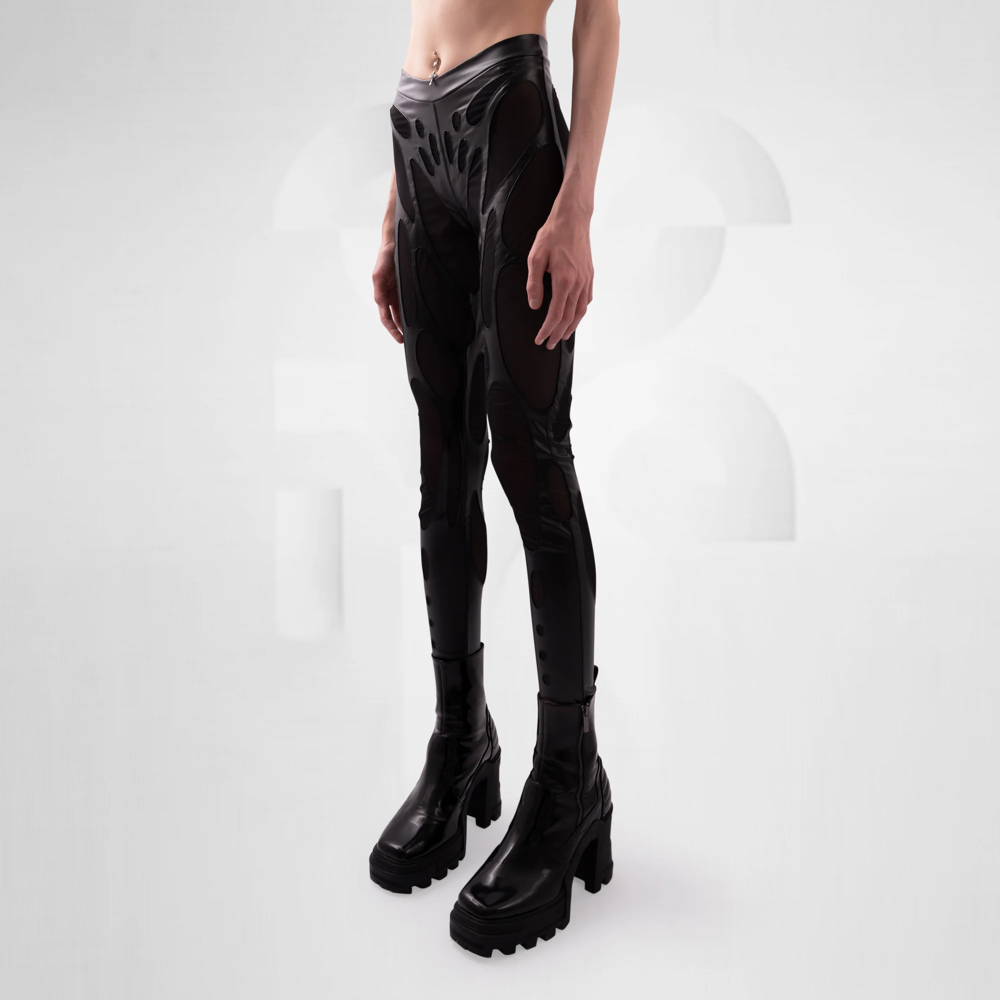 Futuristic Unisex Leggings - Image 4