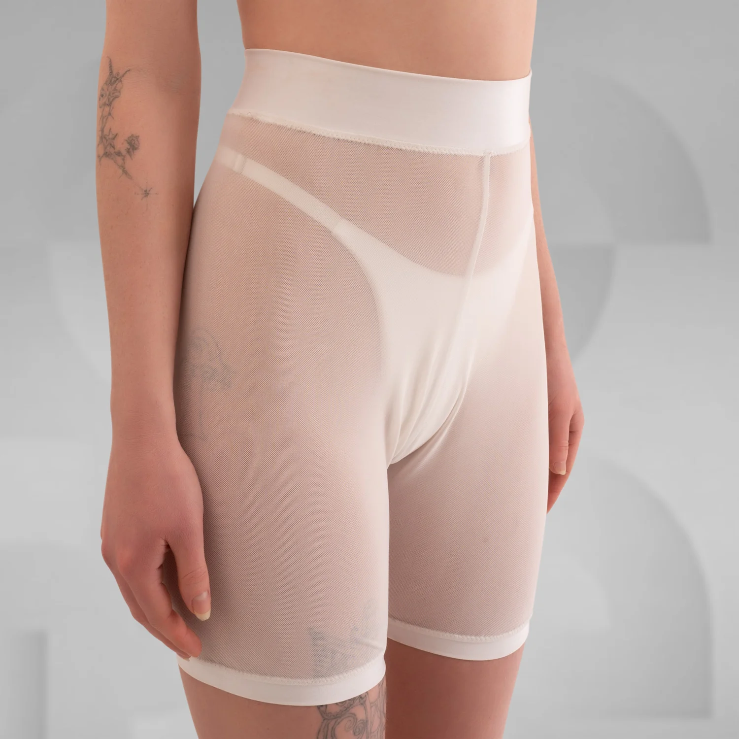 High-Waist Mesh Shorts - Image 4