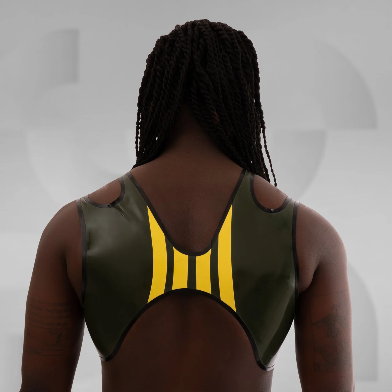 Latex Dual-Strap Crop Top - Image 3