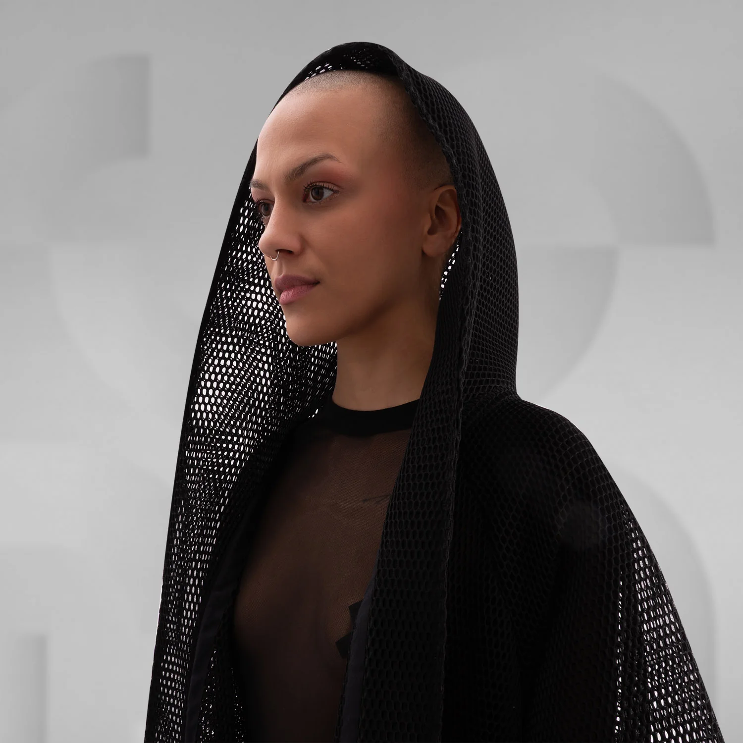 Long Net Cardigan - Image 10