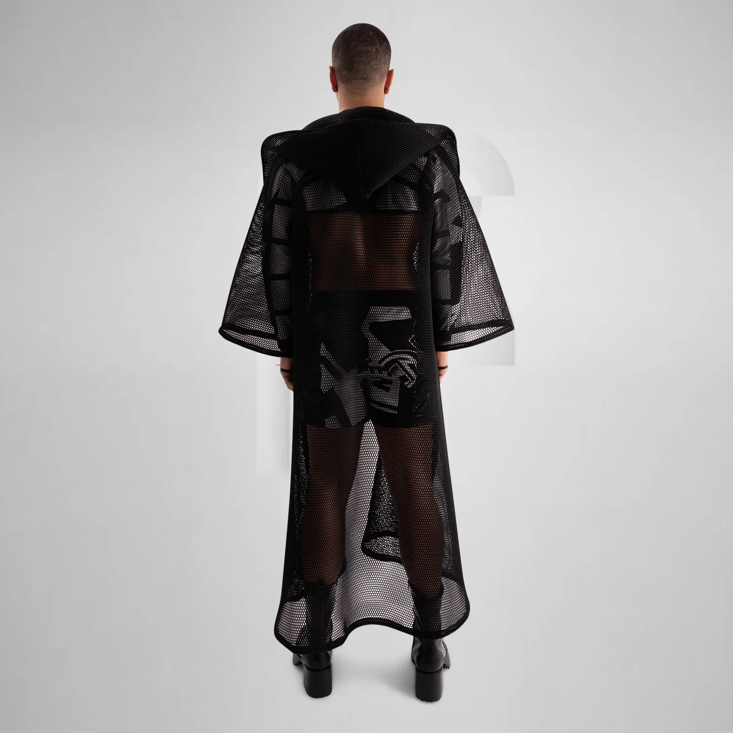 Long Net Cardigan - Image 12