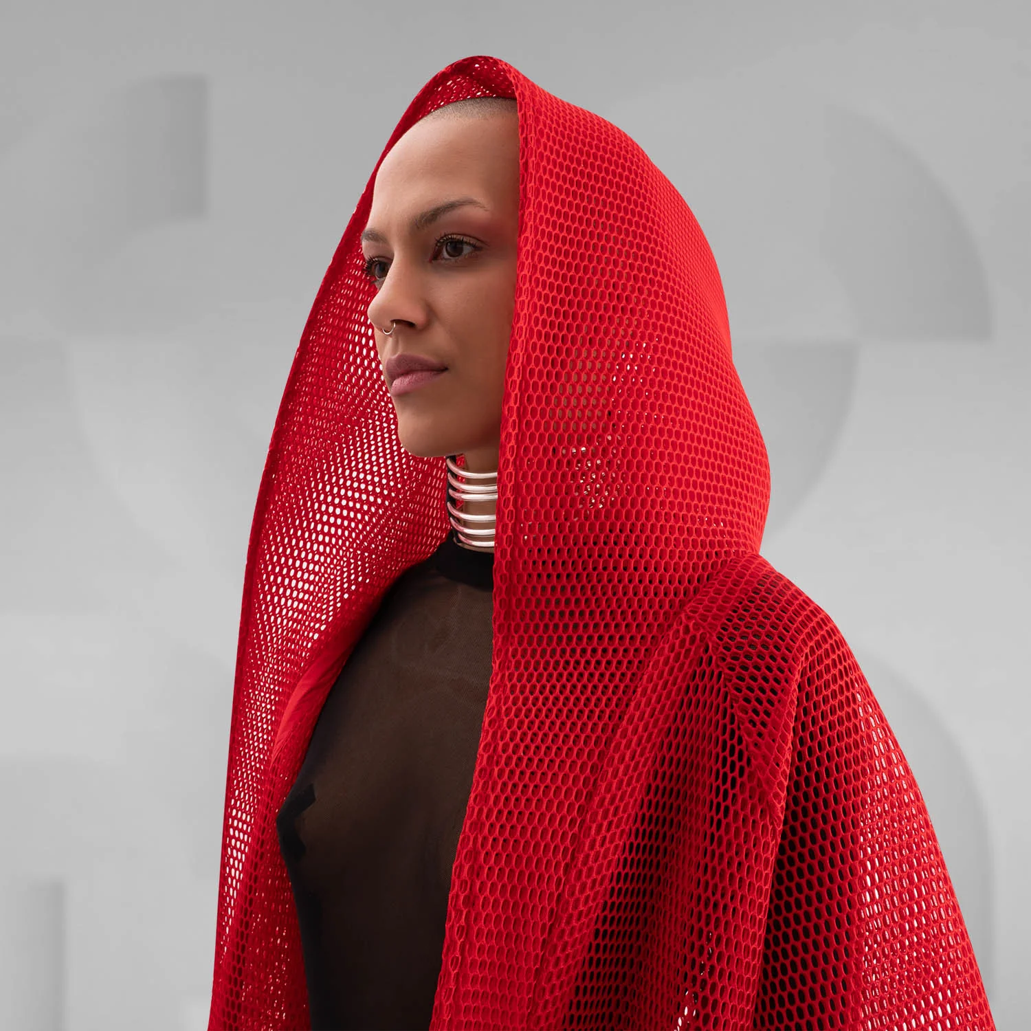 Long Net Cardigan - Image 9