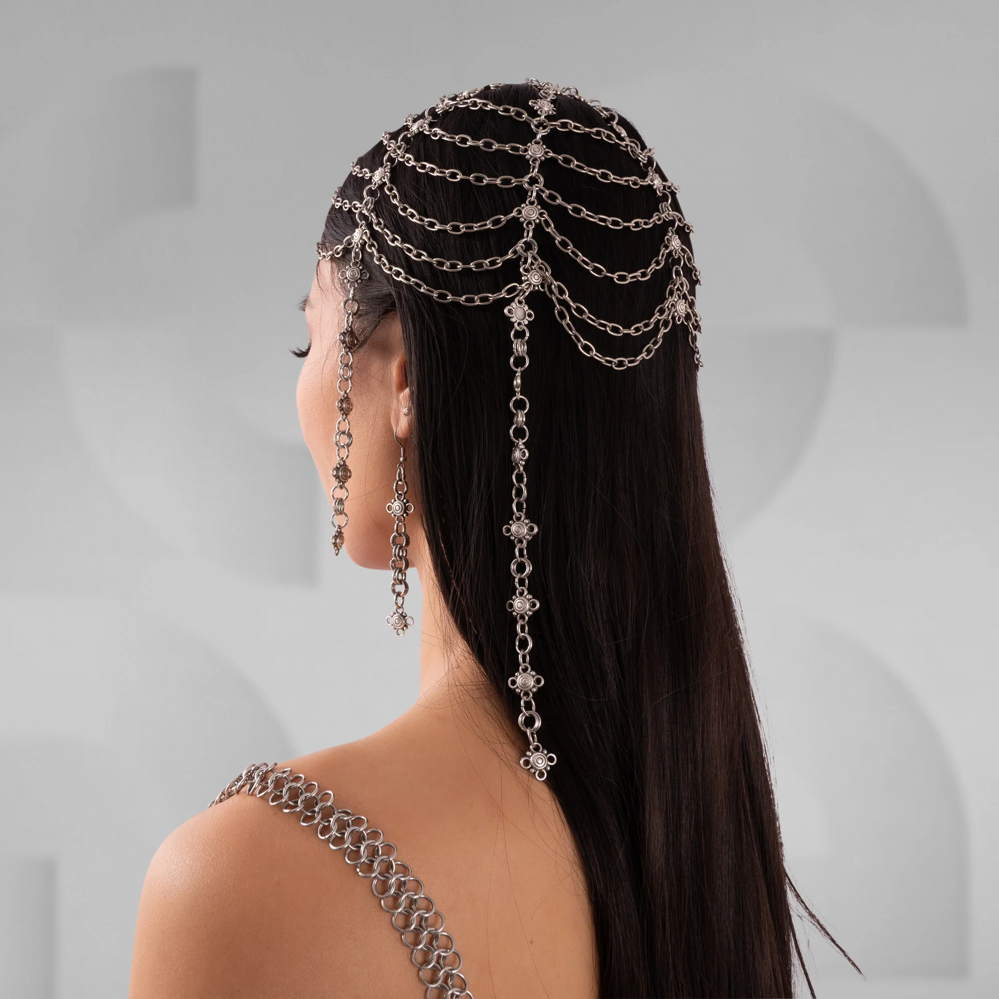 Metal Flower Headpiece - Image 3