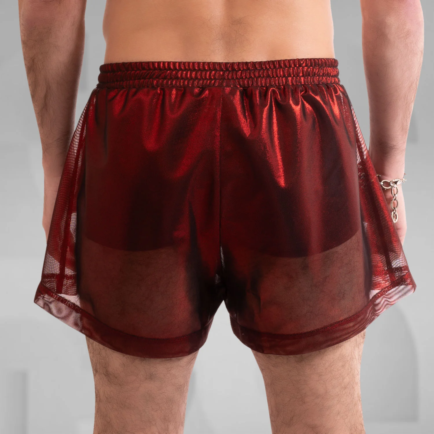 Metallic Mesh Shorts - Image 12