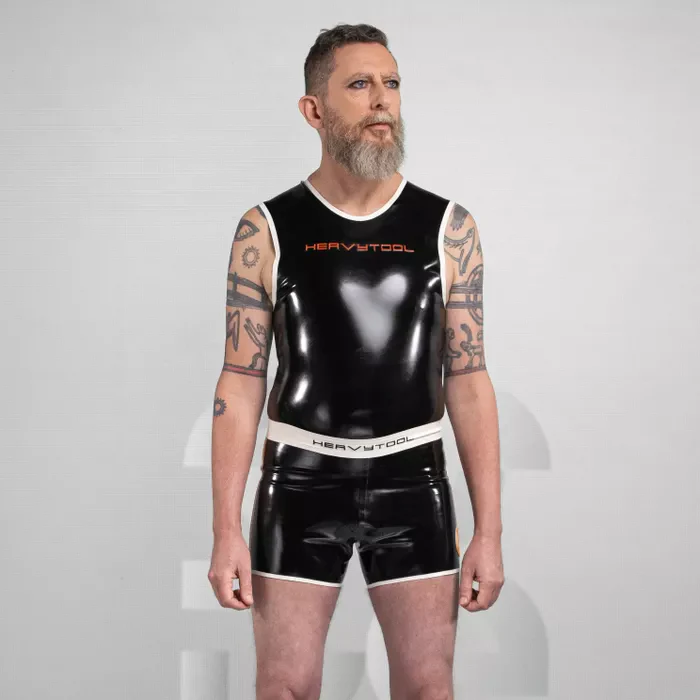 Minimalist Latex Sport Shorts - Image 3