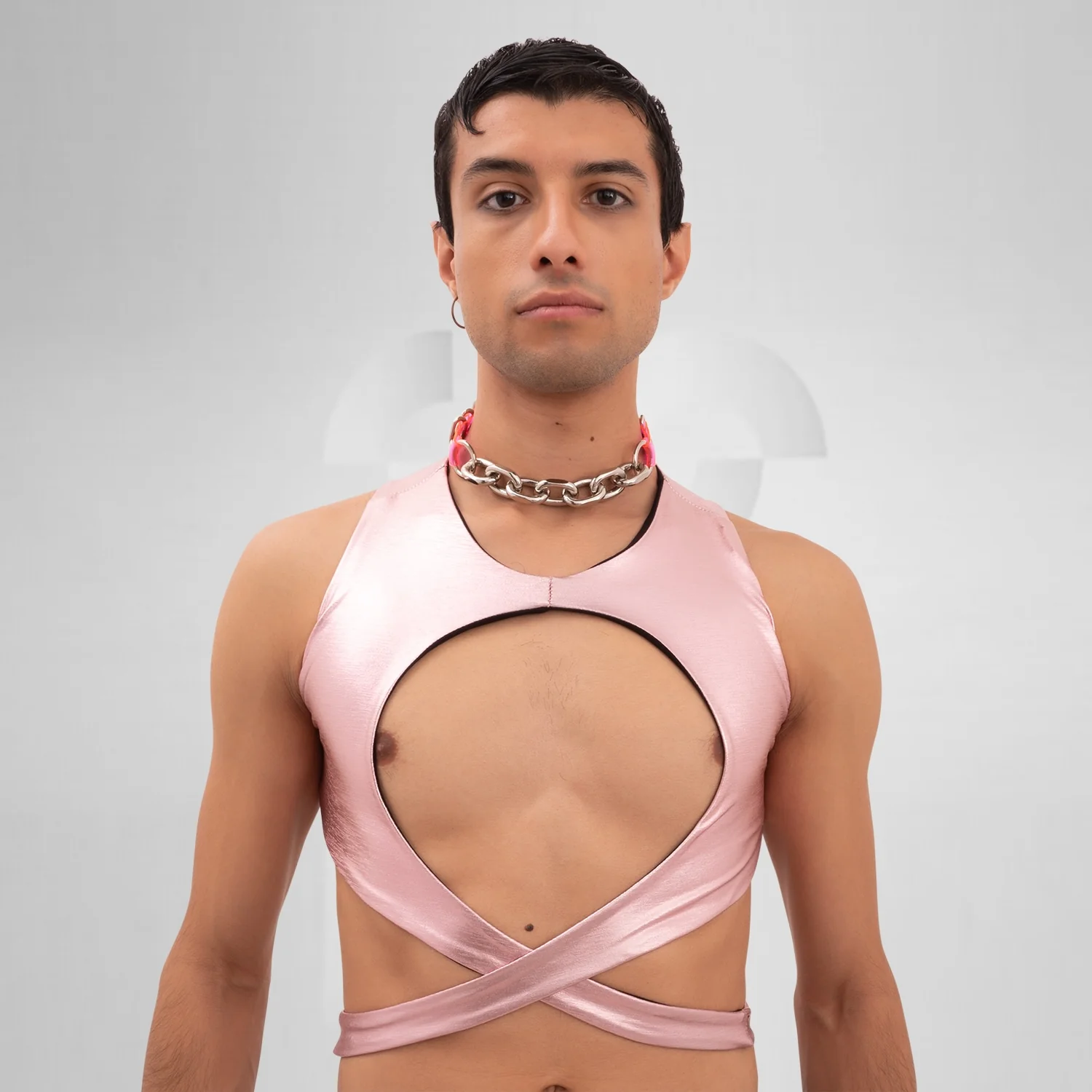 Pink Chain PVC Choker - Image 2