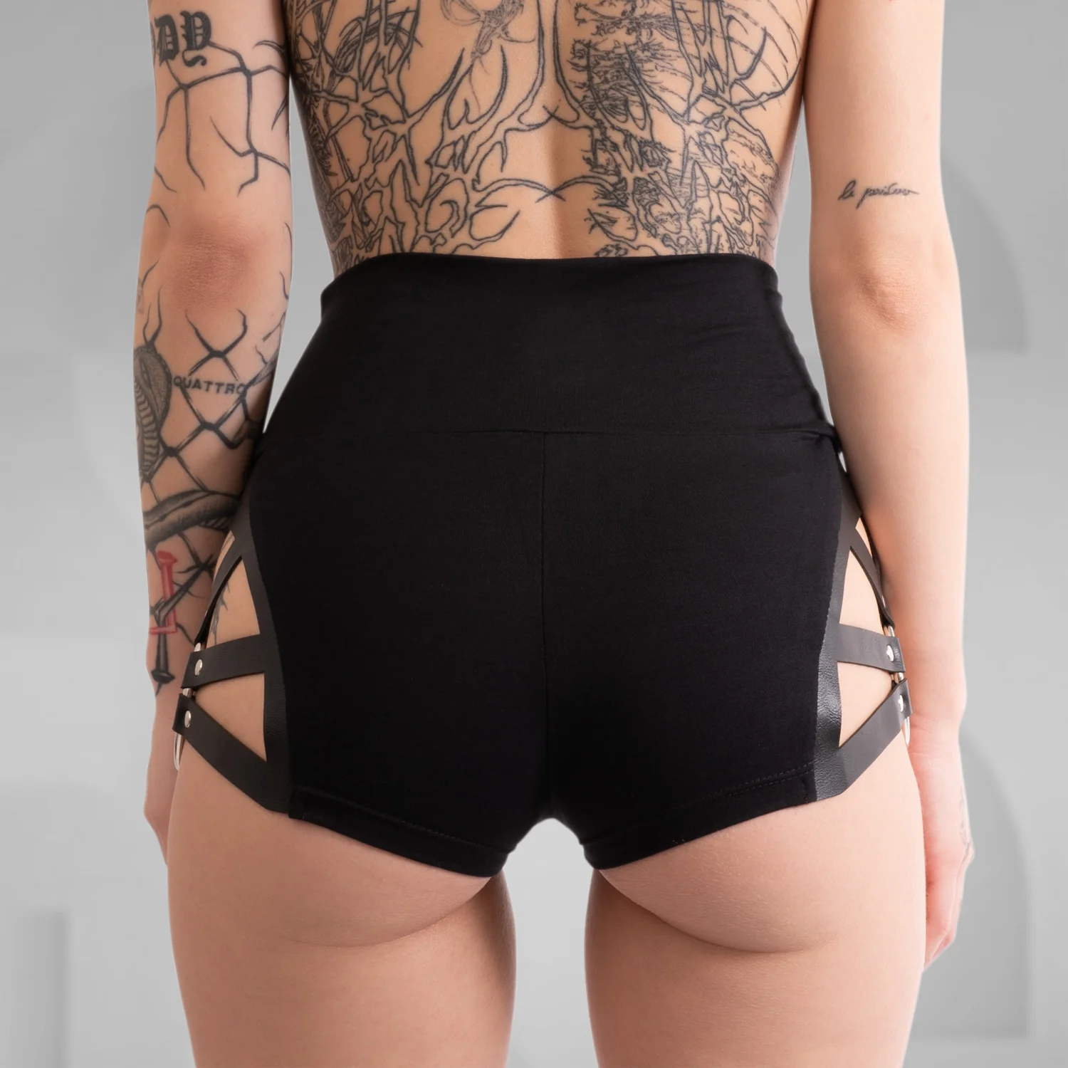 Ring-Detail Mini Shorts - Image 3