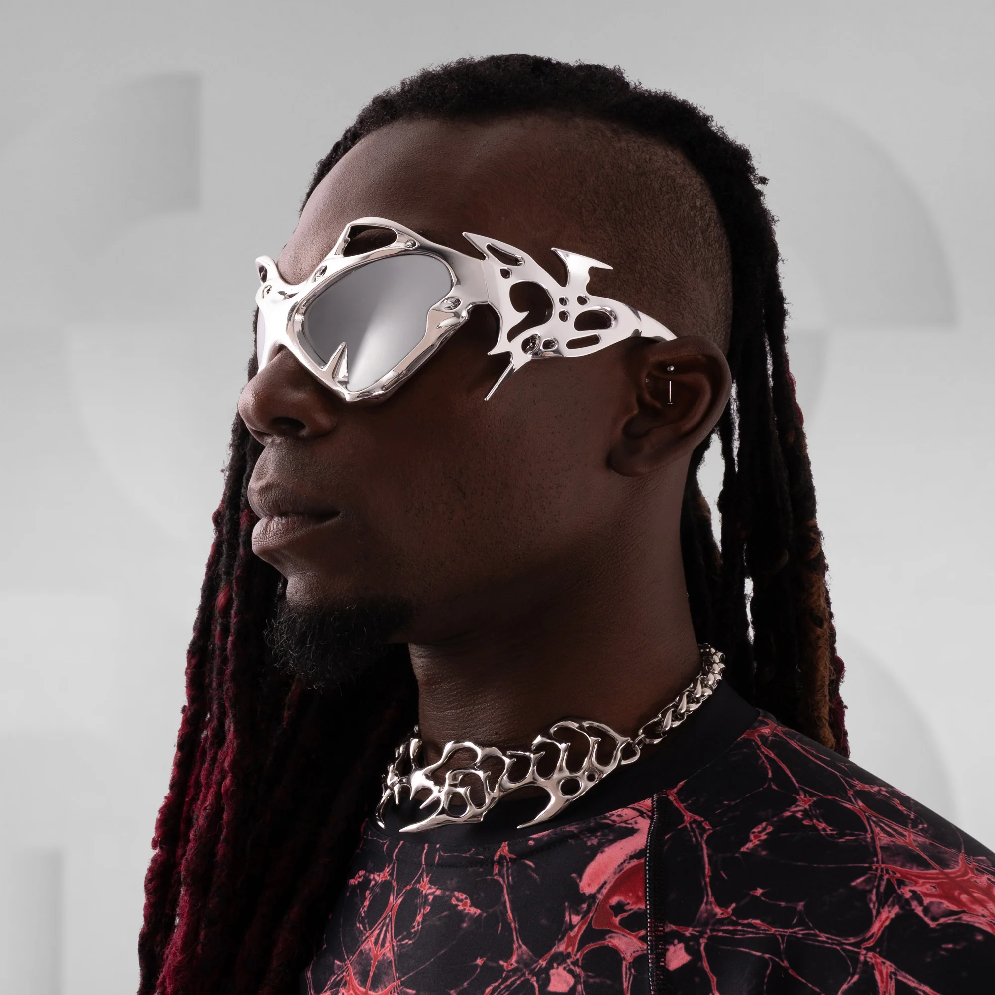 Sculptural Tribal Sunglasses - Image 4