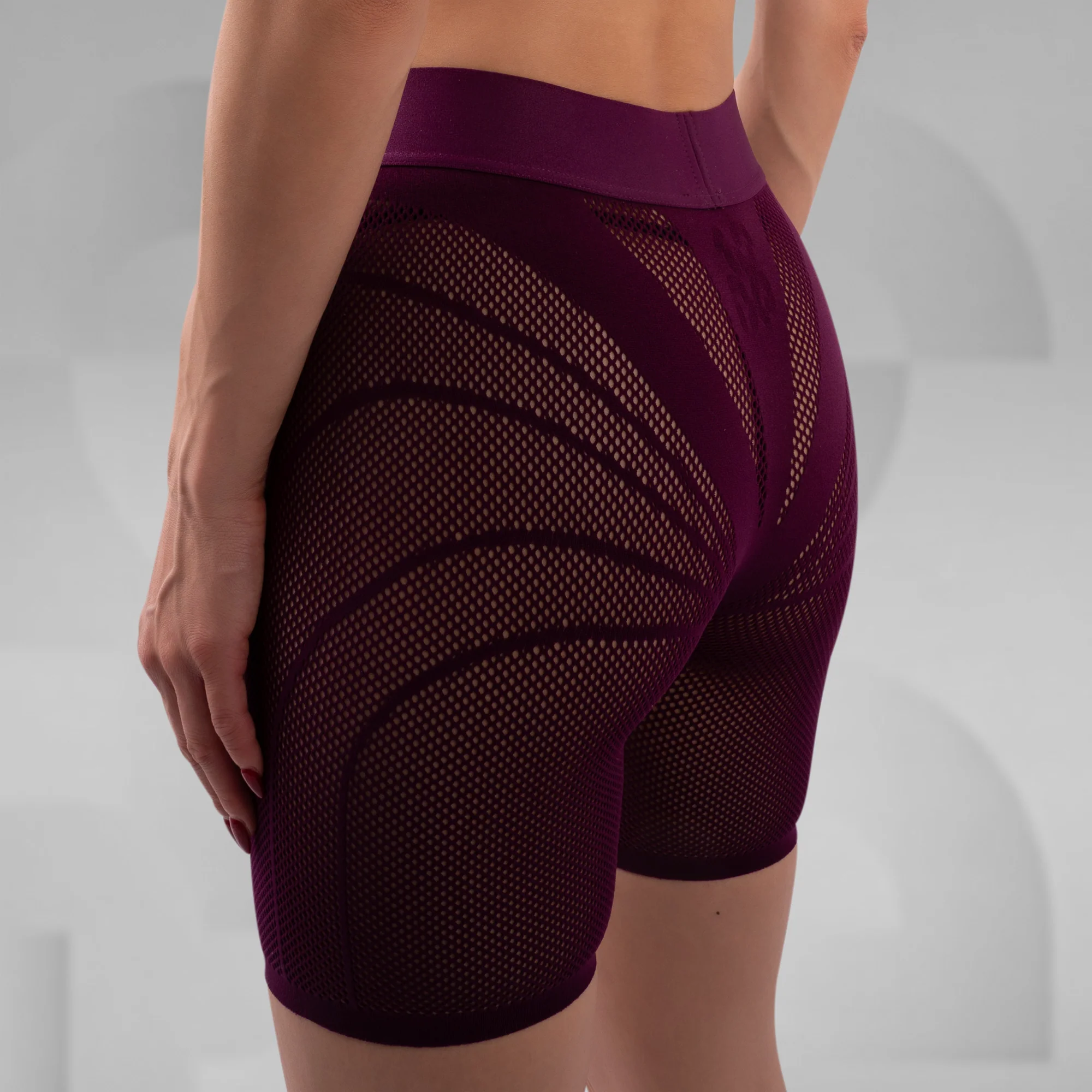 Second Skin Shorts Aubergine - Image 3