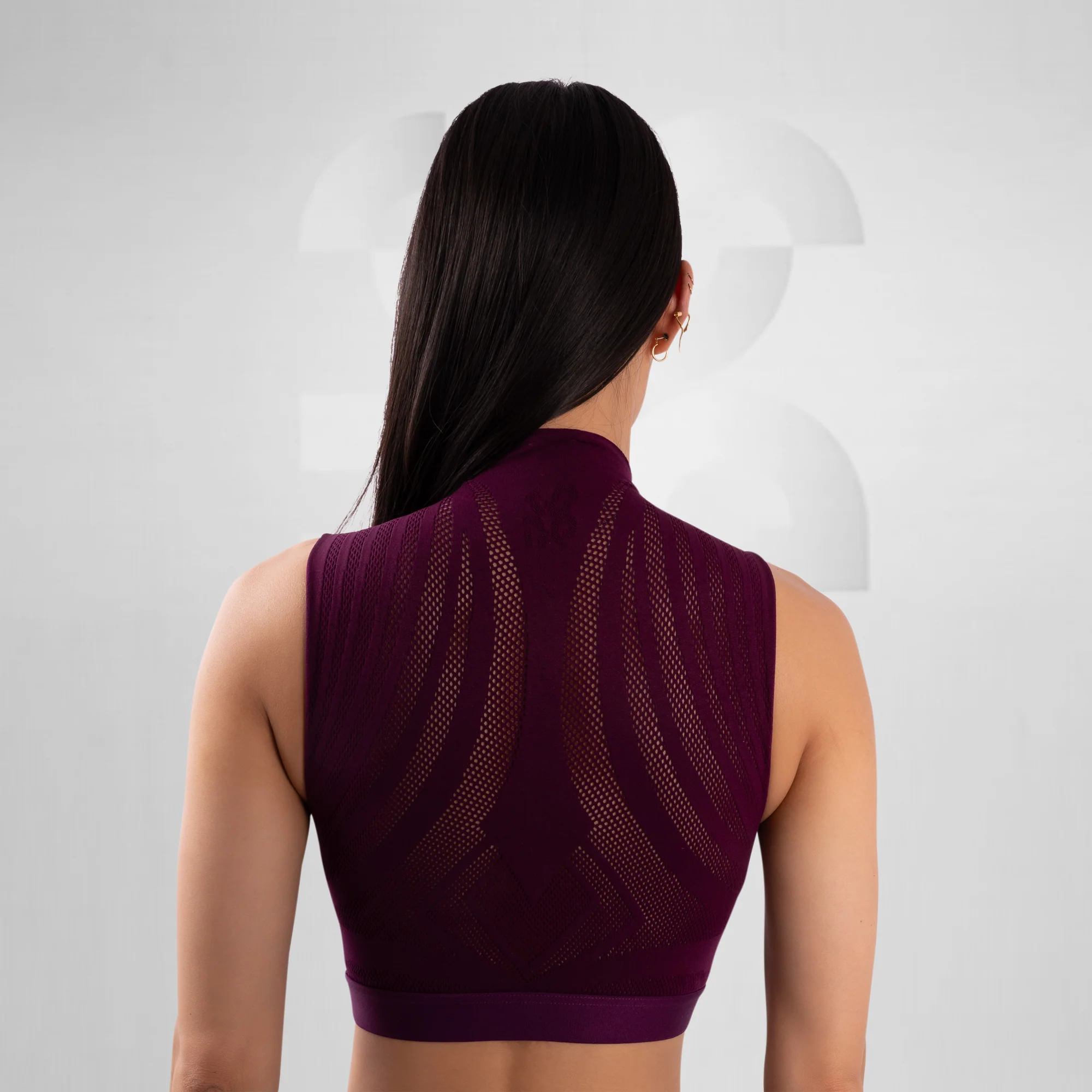 Second Skin Top Aubergine - Image 4