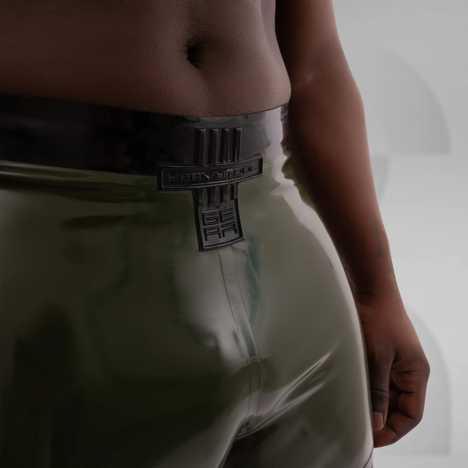 Sleek Kinky Latex Shorts - Image 3