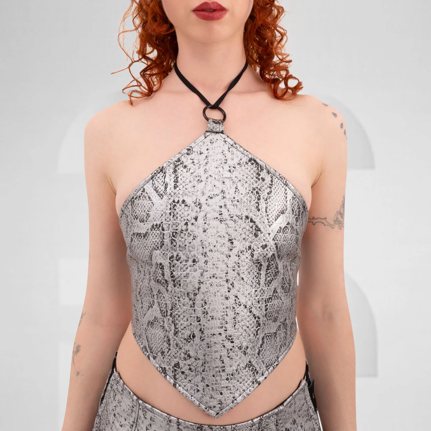 Snake Print Halter Top - Image 2