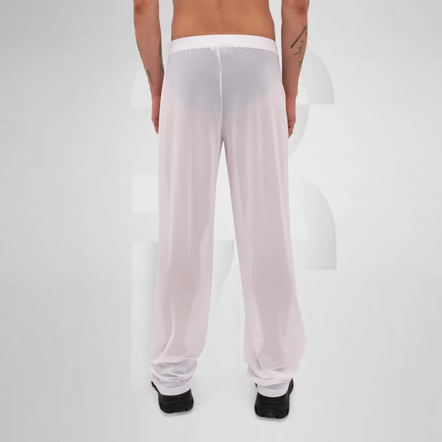 Unisex Mesh Trousers White - Image 6